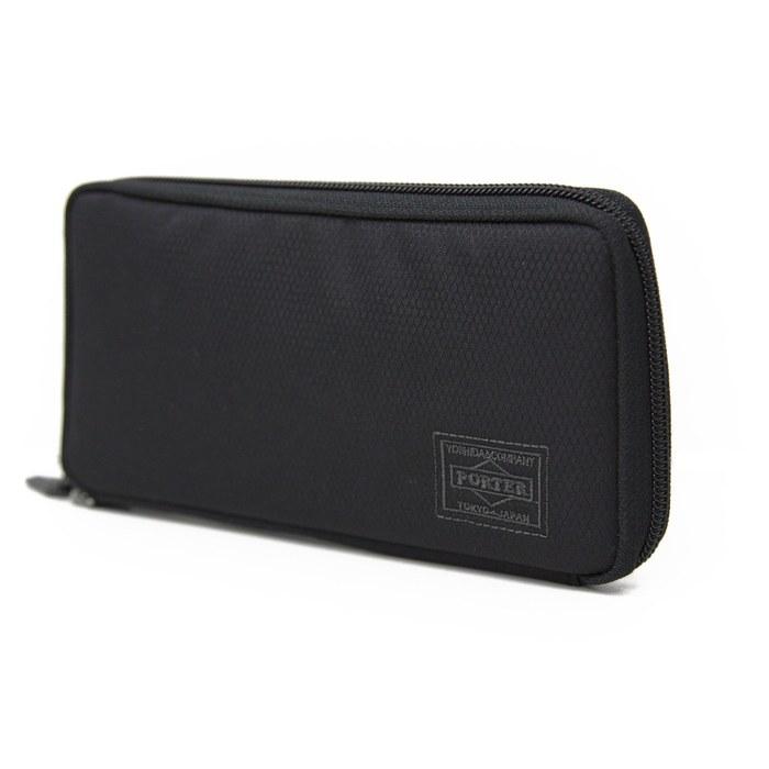Porter Dir Zip Wallet 653-09111 Black 7.5 X 3.7 X 0.8 Inches
