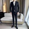 Suit Men's High-end Suit Slim Fit Casual Light Mature Style Two-piece Set Small Suit Jacket