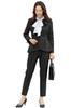 Elastic Tapered Suitable for Entrance Graduation Shrine Size Black [Addrouge] Women's Suit, Pantsuit, Waist, Stretch, Washable, Pants, Ceremonies,