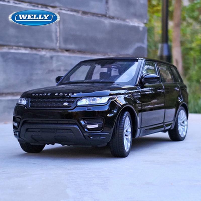 Linyi Toy Car Welly 1:24 Land Range Rover Sports Suv Alloy Car Model Diecast Metal Toy Vehicles Car Model Simulation Collection Childrens Gift