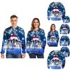 Unisex Hässlicher Weihnachtspullover mit lustigem Hundeaufdruck und weichem, atmungsaktivem Stoff