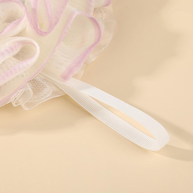 Two-In-One Bath Towel Can Put Soap Bath Ball Portable Double-Sided Foaming Net Bags Bath Flowers Body Skin Care Exfoliation