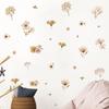 Watercolor Floral Wall Stickers Removable Peel and Stick Boho Flower Wall Decals for Nursery Bedroom Living Kids Room Home Decor