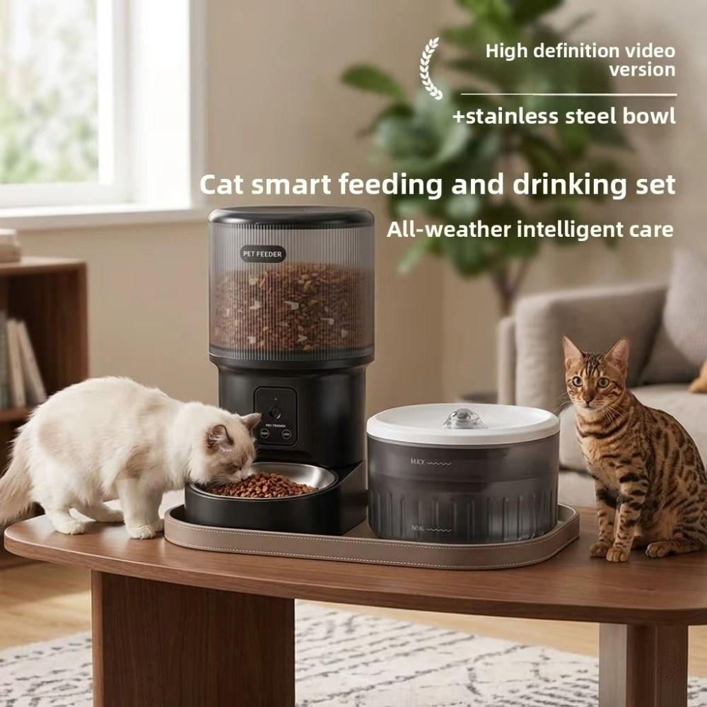 Large Capacity Automatic Pet Feeder Voice Control Pet Intelligent Feeder  Small Dog