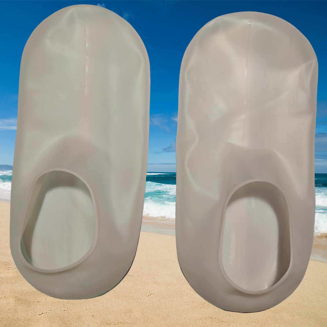 

Увлажняющие силиконовые гелевые маски для ног, носки для мягких гладких ног, предотвращают сухость, растрескивание, удаление омертвевшей кожи и питание бежевый