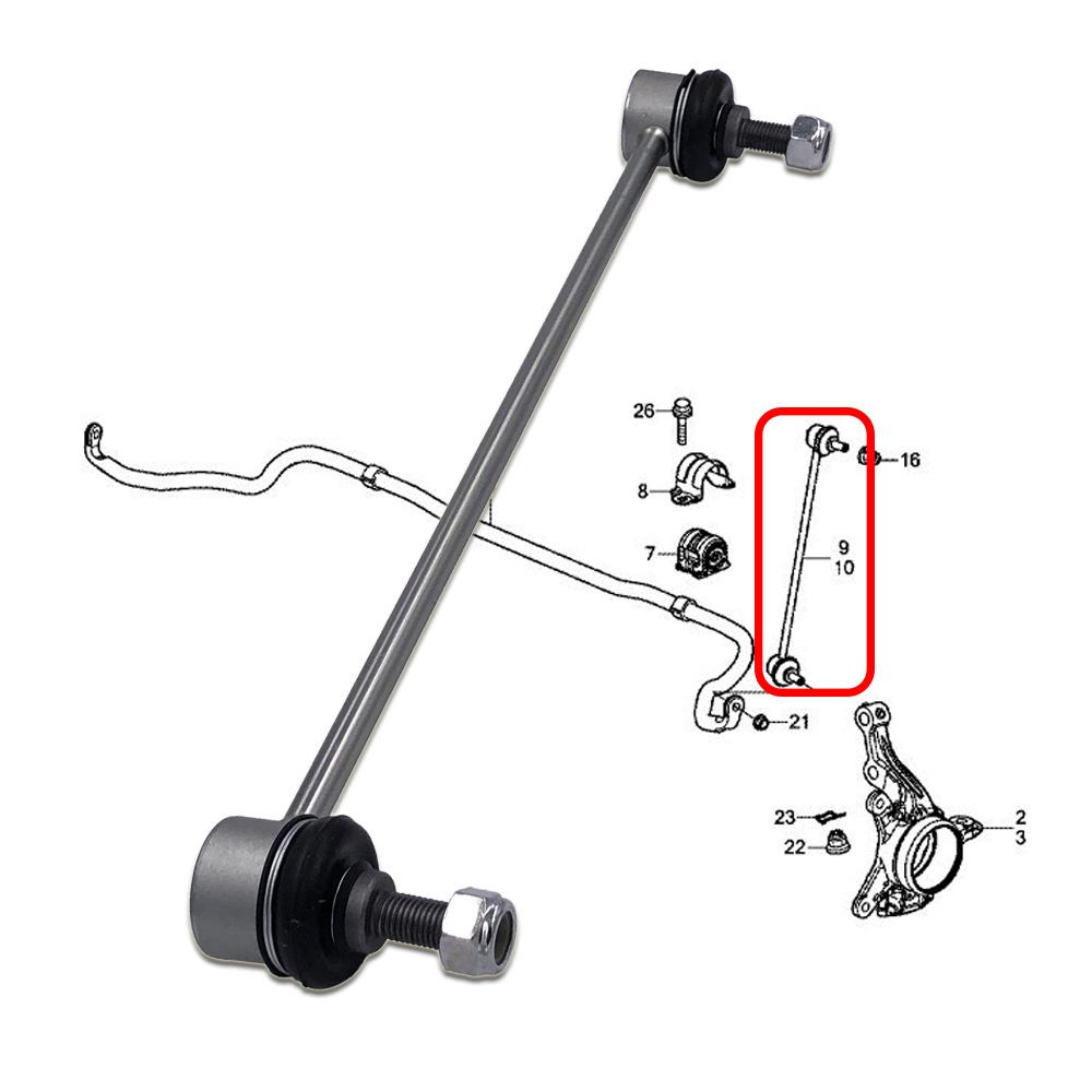 FRONT Stabilizer Link L/R for HONDA CIVIC IX Saloon 1.8L 2.0L 2012-2016 51321-TR0-A01 51320-TR0-A01 Sway Bar Link