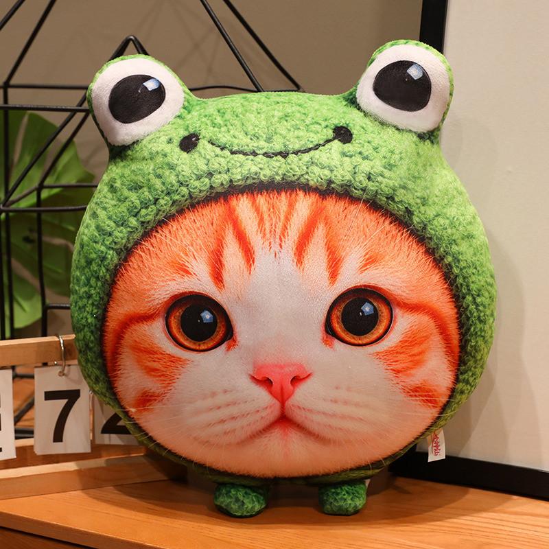 Cat Fan Cute 3d Plush Cat Pillow Soft Sofa Cushion Gift For Girls