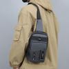 Men's Outdoor Chest Bag - Stylish Nylon Crossbody Bag  Casual Multi-Functional Sports Sling Bag