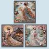 Japanisches Mädchen 5D DIY Spezialform Kristall Teilweises Diamantmalerei-Set Dekor