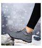 Men's Waterproof Leather Walking Shoes - Velvet Lined, Non-Slip, Warm Winter Casuals for Middle-Aged and Elderly.