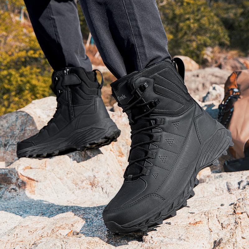 Large size outdoor hiking shoes men's and women's non-slip and wear-resistant off-road hiking shoes desert combat boots wholesale