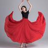 720stupňová cikánská dámská sukně Karnevalová vysoký pas Španělská flamenco sukně Společenský tanec Scénické vystoupení Paso Doble Taneční šaty