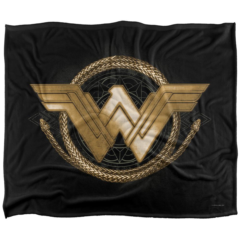 Wonder Woman Gold Logo Blanket