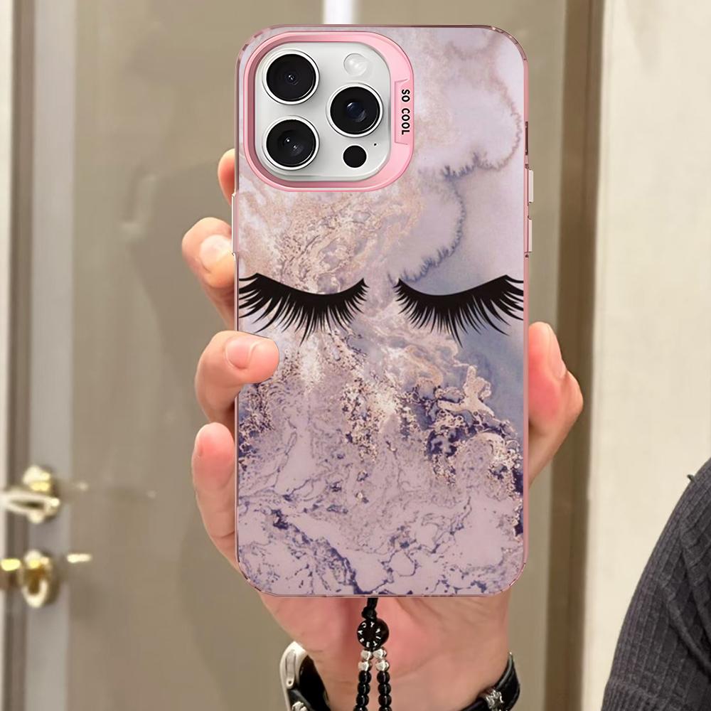 

Чехол для телефона «Корона из ресниц» для iPhone 16 15 14 13 12 11 Pro Max X XR XSMAX Матовая противоударная задняя крышка iPhone 14 pro