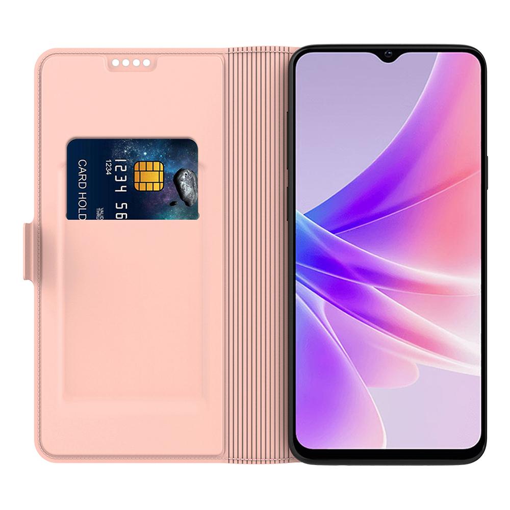 

For Oppo A38 4G Phone Case Card Slot Flip Folio PU Leather Cover Blue