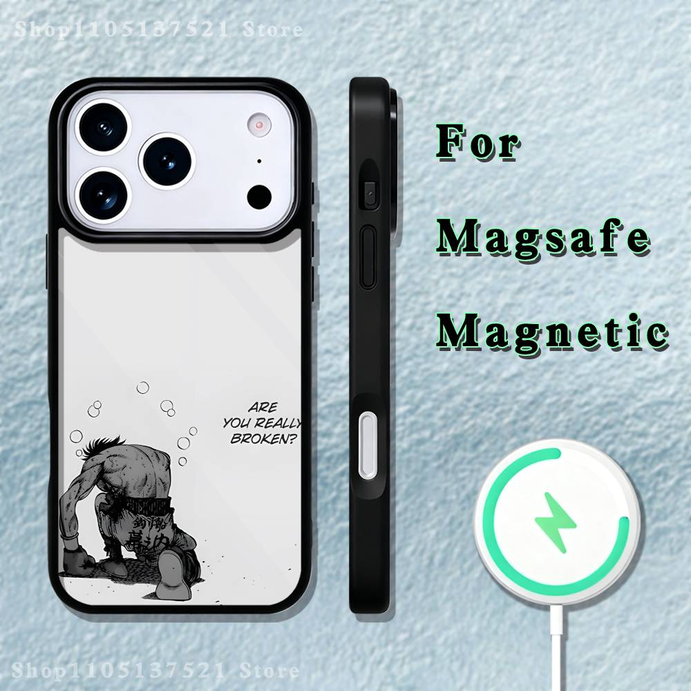

Boxing H-Hajime no Ippo Phone Case For iPhone 17,16,15,14,13,12,11,Pro,Max,Plus,Mini,SE4,E Magnetic Magsafe Wireless Charging iPhone17