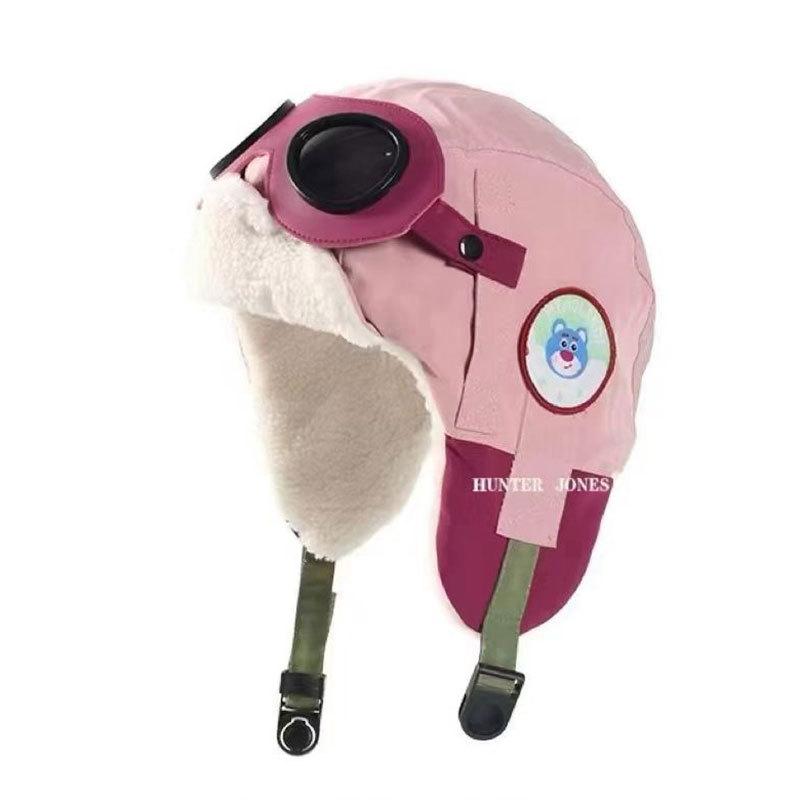 Autumn and winter parent-child pilot Lei Feng hat boys and girls thickened windproof warm ear protection hat Northeast windproof snow hat