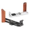 Wooden Grip L Brackets Handle for G7XII G7XIII Quick Release Plate System ArcaSwiss Mount for Comfortable Shoots