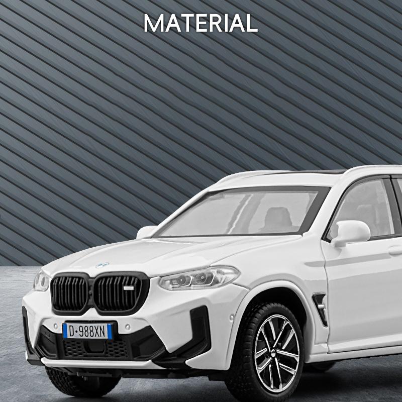 1:32 X3M X3 SUV 2025 Legierung Druckguss Spielzeugauto Modell Ton und Licht Rückzieher Kinderspielzeug Sammlerstücke Geburtstagsgeschenk