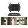 Solar Led Light Outdoor Waterproof Wall Lamps Garden Decoration Landscape Wall Lights for Balcony Stairs Countyard Fence Lights