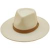 White Retro Woolen Belt Panama Jazz Top Hat Female Autumn And Winter French Felt Blogger The Same Internet Celebrity Tide