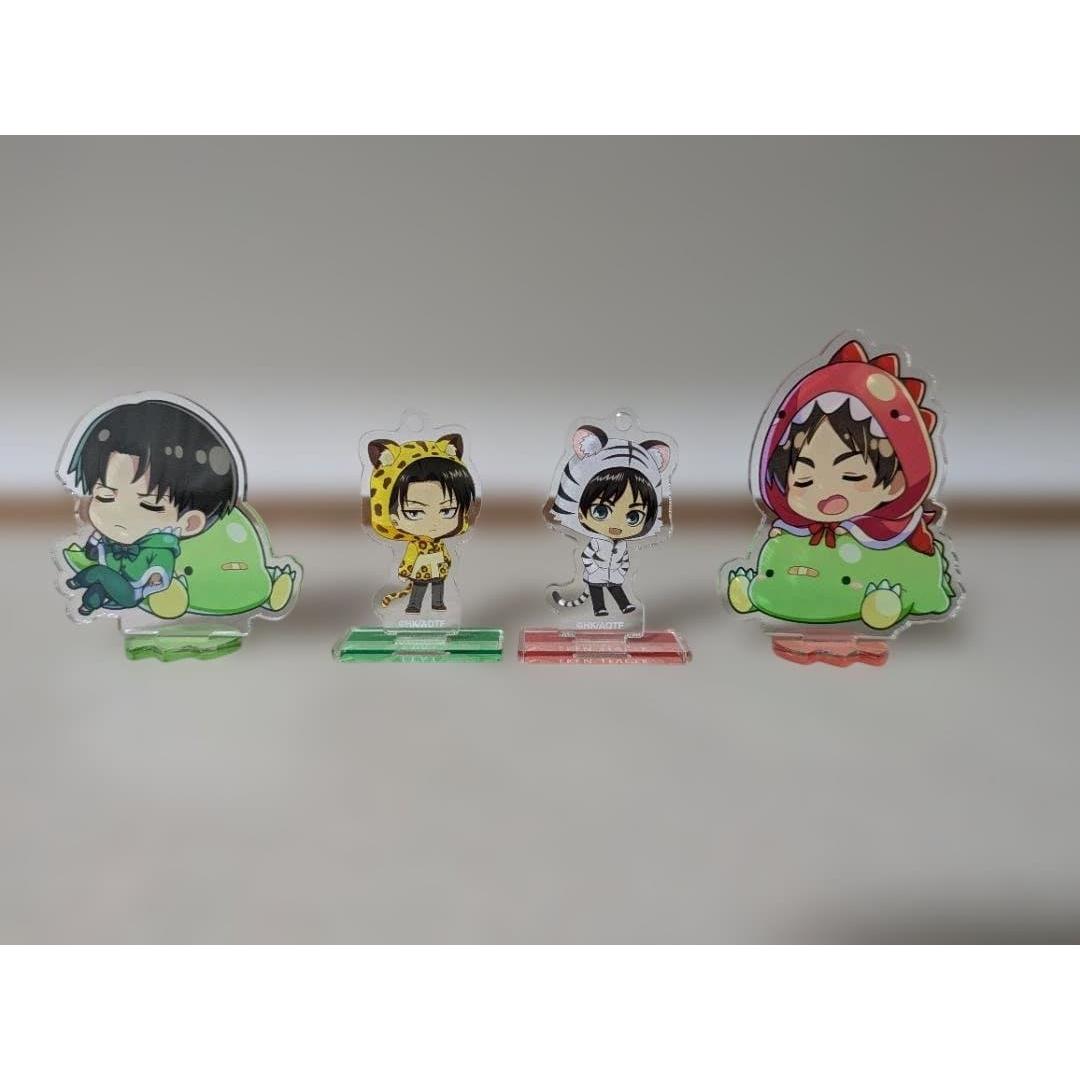 Used Attack on Titan Animal Acrylic Stand Set of 4