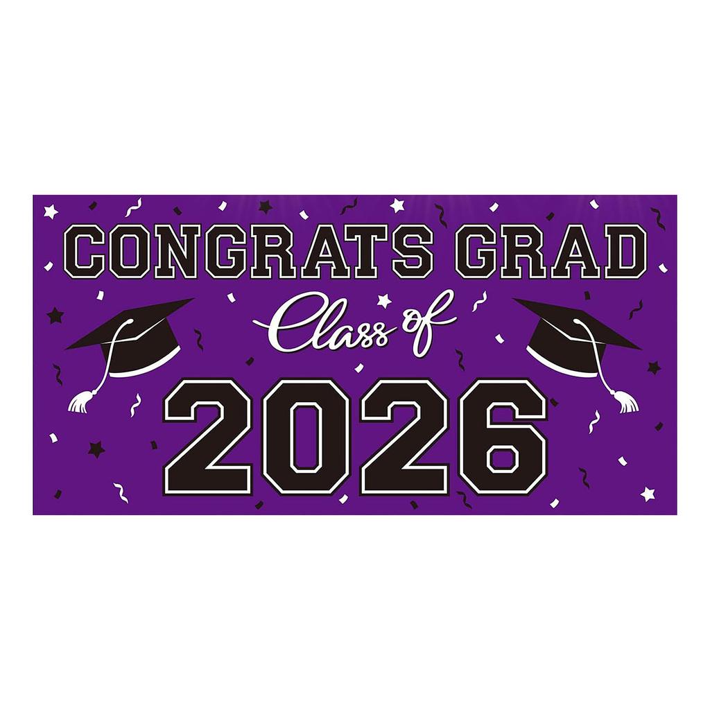 100cm 2026 Graduation Party Background Cloth Banner Graduation Party Photography Props Banner Hanging Cloth
