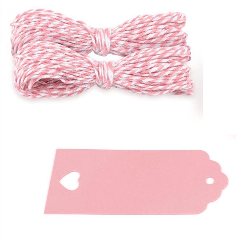 Round Kraft Paper Hang Tags for Halloween, Christmas, and Thanksgiving - Blank Black and White Handmade Labels