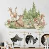 Creative Forest Animal Wall Sticker Squirrel Deer Home Decoration Children's Bedroom Living Room Decoration Wall Stickers Poster