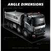 Huina RC Model 536PRO High end Heavy duty Remote Controlled Loading dump truck Alloy Boys Full Scale Engineering Vehicle dump