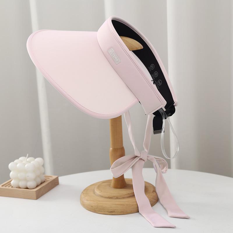 

Шляпа от солнца с широкими полями и открытым верхом, женская летняя новая солнцезащитная шляпа из ледяного шелка с защитой от УФ-лучей для активного отдыха average size for adults розовый