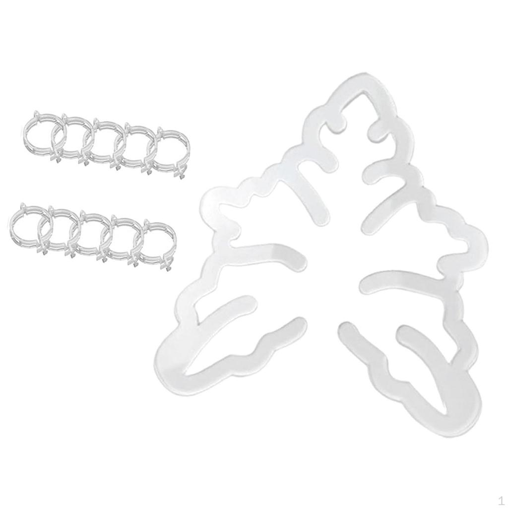 Plant Support Clips Flower Clamp Easy to Use Vegetable Fastening Clip for Vegetables Roses