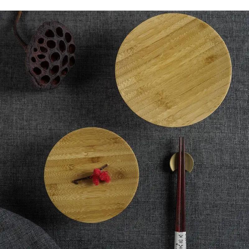 Keramik Tabletts Hoher Fuß Obstteller Sushi Sashimi Gericht Holz Haushaltsgeschirr Snacks Dessert Aufbewahrung