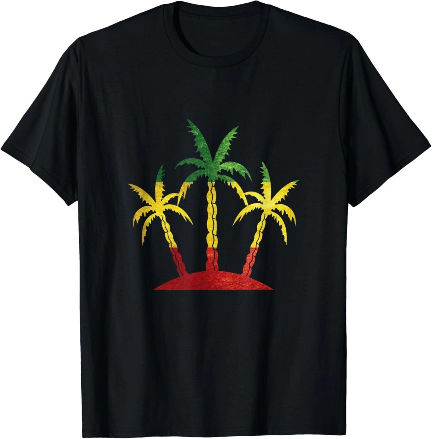 Palm Tree Shirt Reggae Tropical Beach Gift Unisex T-Shirt XL