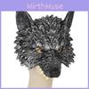 Halloween Wolf Mask Gloves Tail Set With Sewn Craft For Cosplay And Parties