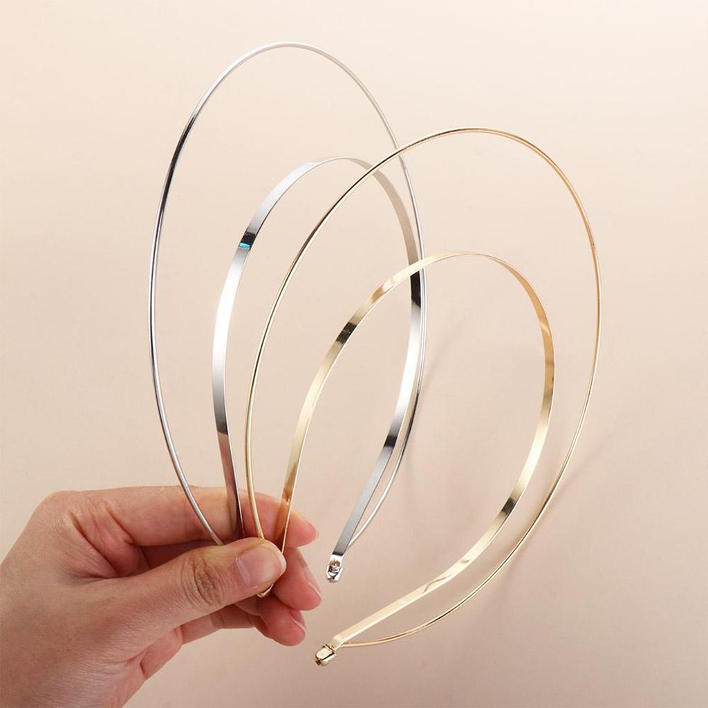 Fasce Metalliche Lisce per Capelli da Donna Fai da Te Artigianato Telaio Sottile in Filo d'Acciaio Fascia per Capelli