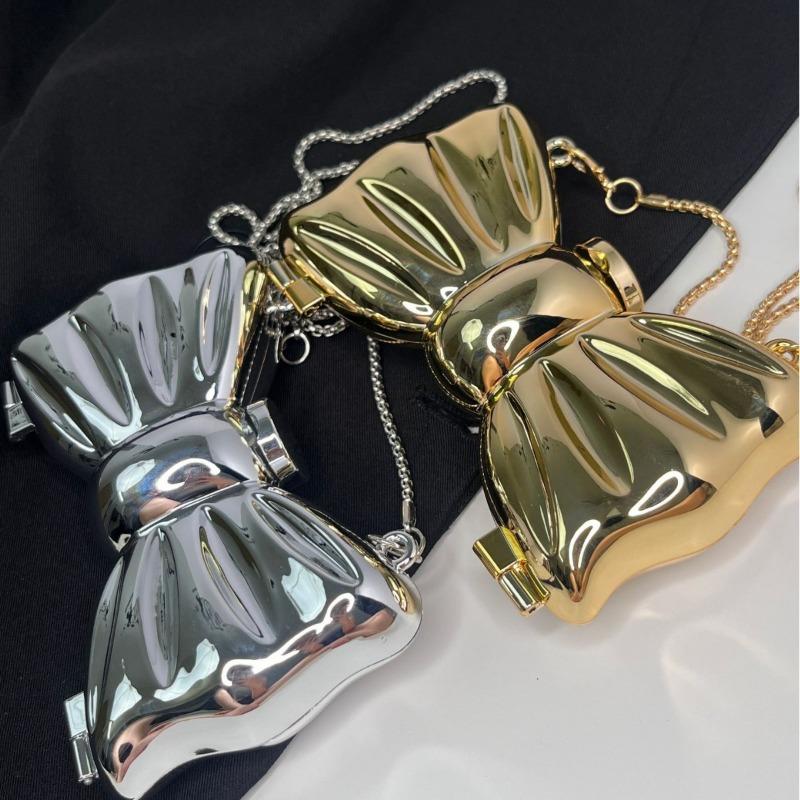New Lipstick Small Bag Acrylic Bag Bow Bag Mini Bag Crossbody Light Crossbody