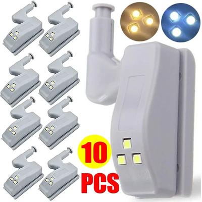 10ks/sada Osvětlení kuchyňské skříňky LED osvětlení vnitřního závěsu pro ložnici Skříň šatní skříň pod osvětlení led skříňky Domácí dekorace