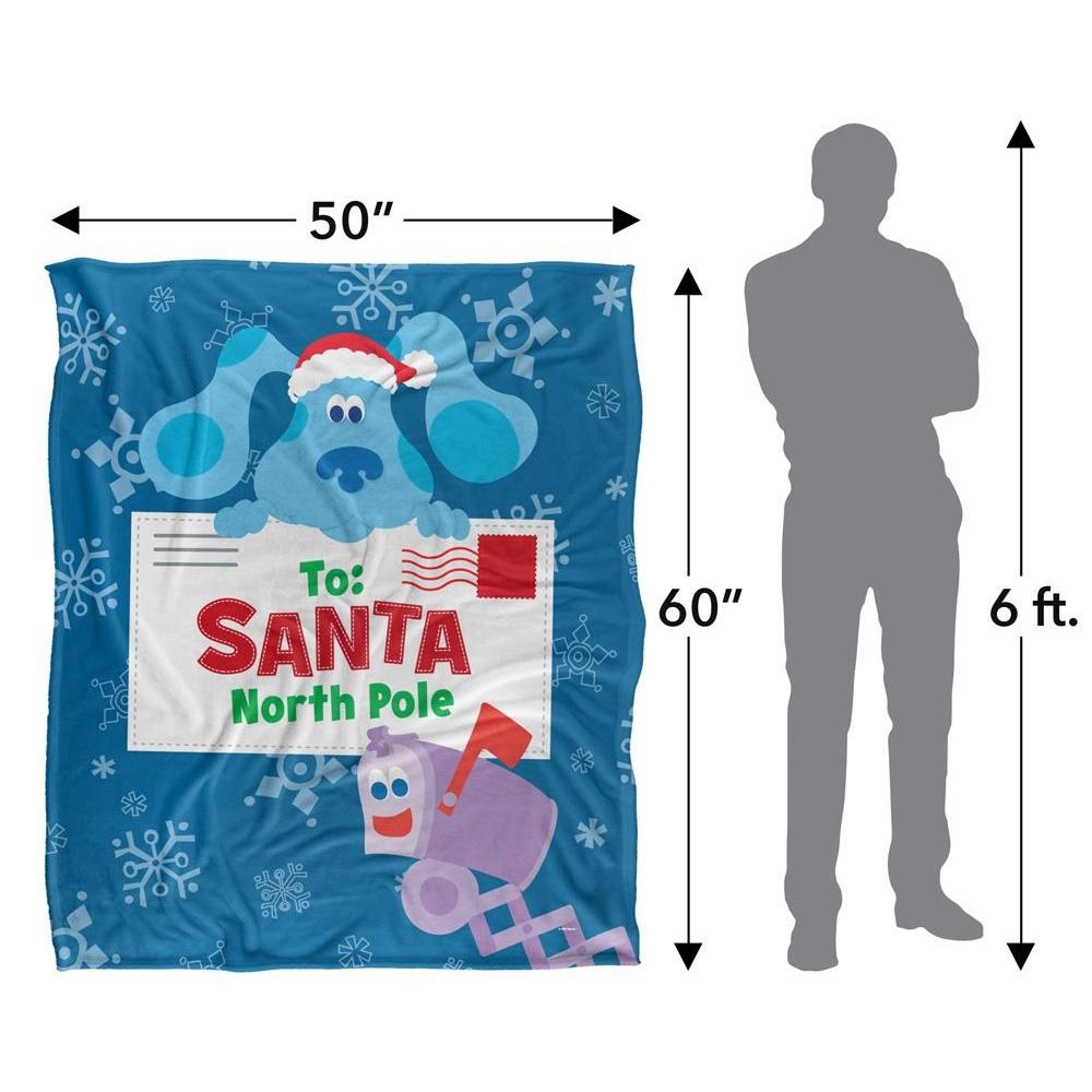 Blue´s Clues To Santa North Pole Silky Letter Supersoft Blanket