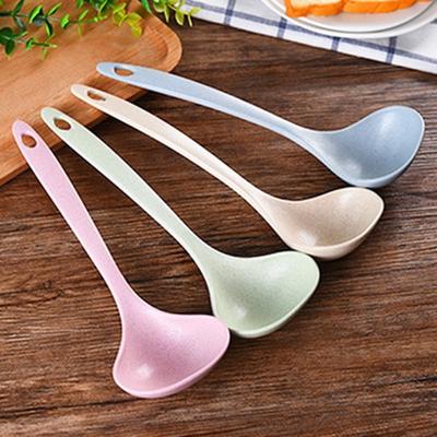 19cm Handmade Plastic Spoon Kitchen Cooking Utensil Tool Coffee Soup Dessert  Spoon