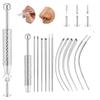 Edelstahl Piercing Taper Werkzeug Professioneller Punktionsverbindungsstift Nasenpiercing