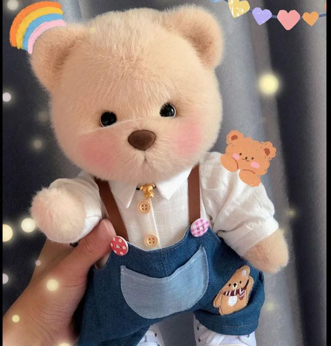 Jucărie de pluș Lina Bear de 30 cm cu pijama de travestit