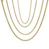 European-American Stainless Steel Dragon Bone Chain Necklace, Hip-Hop 18K Gold Titanium Steel Chain for Men and Women.