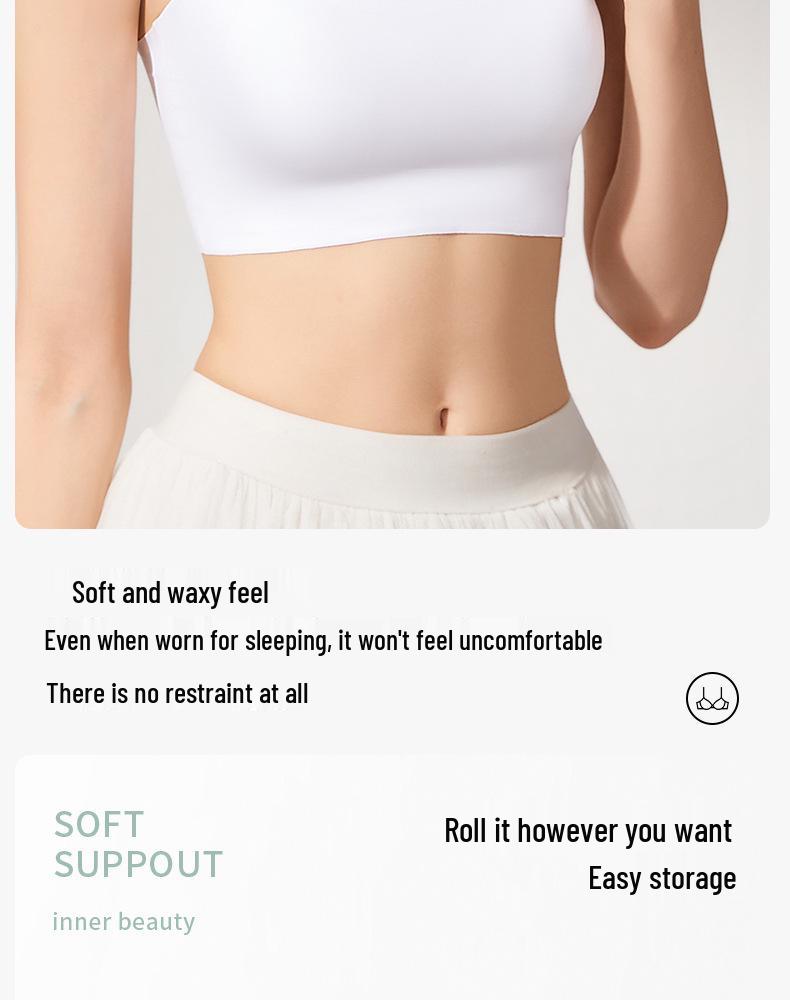 Minimalist Strapless Wire-Free Seamless Bandeau Bra