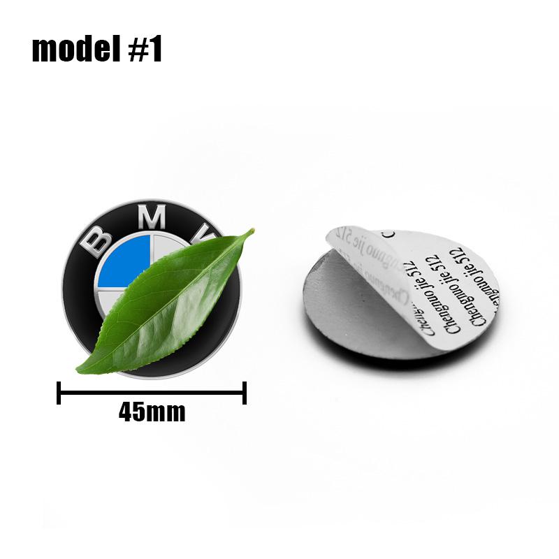 1Pcs 45mm 57mm 3D Car Steering Wheel Center Badge Sticker Auto Decal Accessory For BMW E60 E93 E87 G01 G20 X3 X5 F30 F20 E36 E46