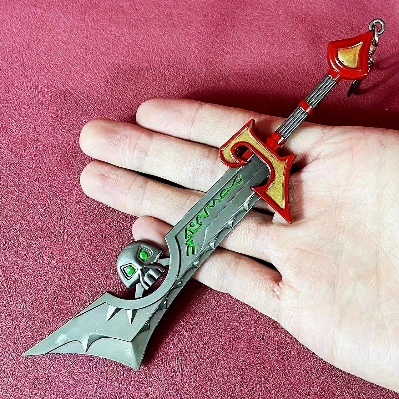

7inch Metal Ashbringer Katana World of Warcraft Anime Sword Ninja Knife Real Size Japanese Katana Original Samurai Sabre Toy 22cm