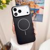 Ultra Thin Simple Matte Hard For Magsafe Magnetic Case For iPhone Air 17 16 15 Pro Max Metallic Paint Textured Rugged PC Cover