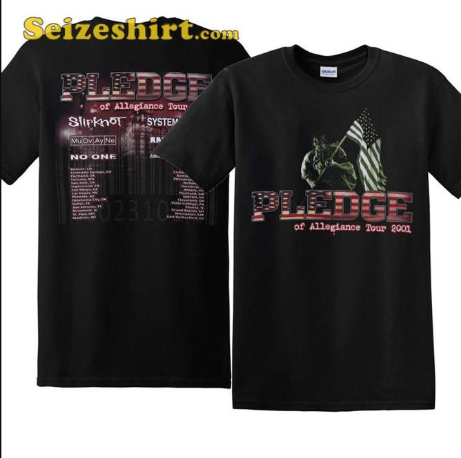 

Vintage 2001 Pledge Of Allegiance Tour T-shirt, size S-4XL M