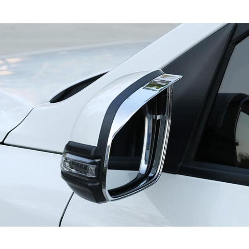 Auto Heck Heckscheiben Spiegel Regenschutz Augenbraue Für Hyundai IX35 2018 Schild Sonnenblende Blende ABS Chrom 2 Stück