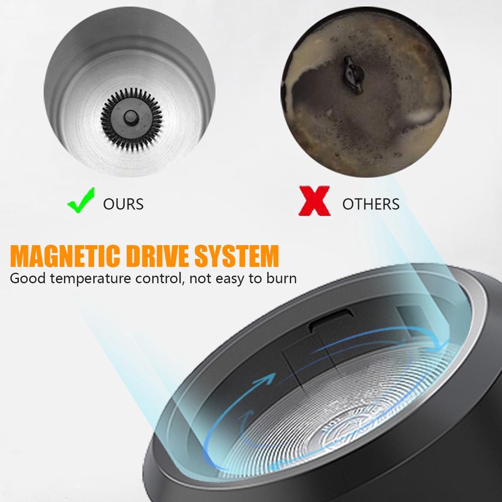 500W 700ML Elektrický napěňovač mléka Nerezový ohřívač mléka Pěnič mléka Ohřívač mléka Kávová pěna pro Latte Cappuccino Horkou čokoládu